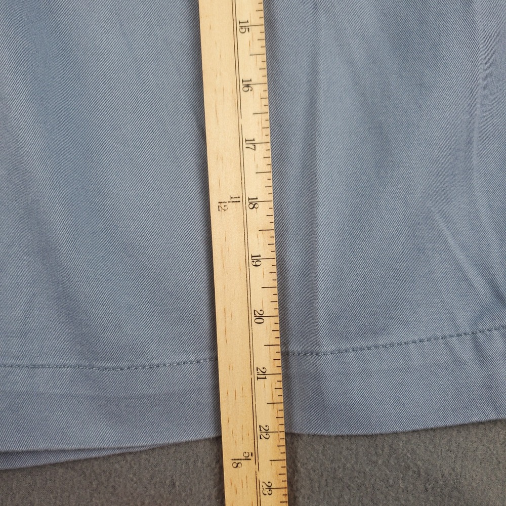 Oak Hill Mens Flat Front Shorts Blue Cotton Size 48 Casual Chino Flat Front - Picture 5 of 8